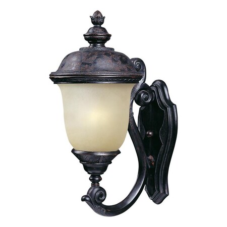 Maxim One Light Oriental Bronze Mocha Glass Wall Lantern 86523MOOB